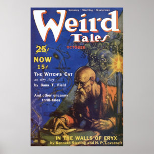 Vintage-Pulp-Magazincover Weird Tales Poster