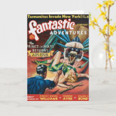 VINTAGE PULP-MAGAZINE-ABDECKUNG KARTE (Gelbe Blume)