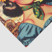 Vintage Pulp Western Girls Seidenpapier (Ausschnitt)