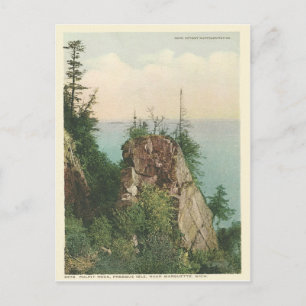 Vintage Pulpit Rock Marquette Michigan Postkarte
