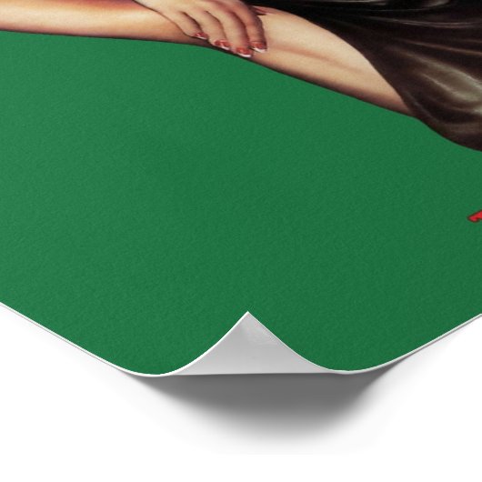 Vintage Pulsabdeckung Kunst wunderschön R Poster (Ecke)