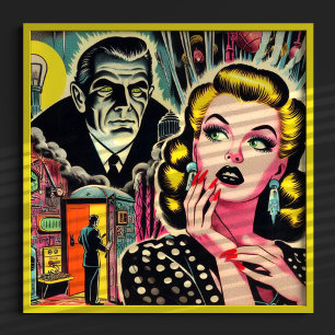 Vintage Pulsdarstellung Poster