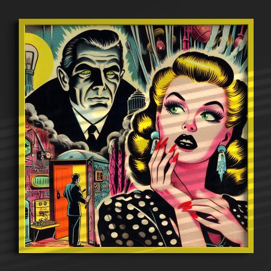 Vintage Pulsdarstellung Poster