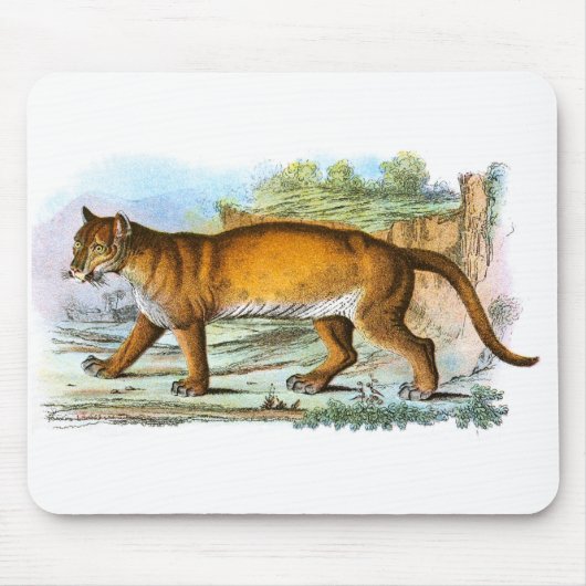 Vintage Puma Illustration Mousepad (Vorne)