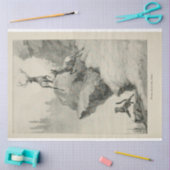 Vintage Puma Junting Elk Ephemera Decoupage Seidenpapier (Basteln)