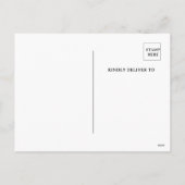 Vintage Pumpkin Carving Einladung Postkarte (Rückseite)