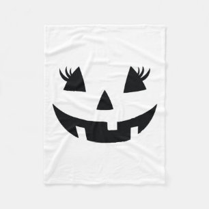 Vintage Pumpkin Face Jackolantern Kürbislaterne H Fleecedecke