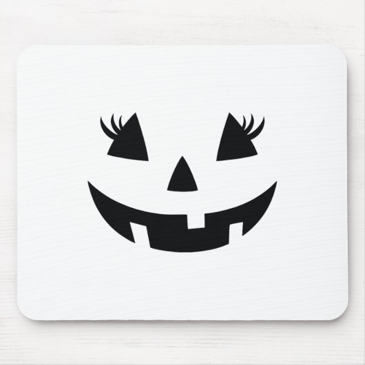 Vintage Pumpkin Face Jackolantern Kürbislaterne H Mousepad (Vorne)