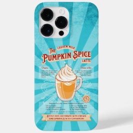 Vintage Pumpkin GewürzLatte - Rezept Poster Case-Mate iPhone 14 Pro Max Hülle