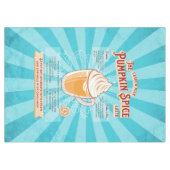 Vintage Pumpkin GewürzLatte - Rezept Poster Tischdecke (Vorderseite (Horizontal))