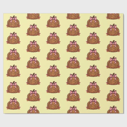 Vintage pumpkin Halloween pattern Geschenkpapier (Flach)