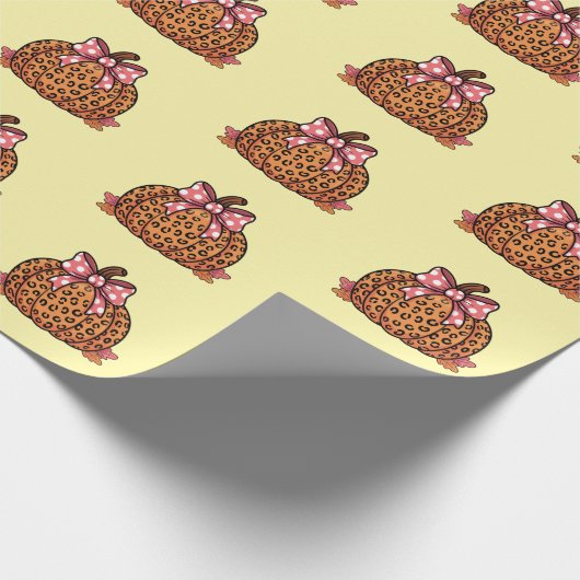 Vintage pumpkin Halloween pattern Geschenkpapier (Ecke)