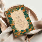 Vintage Pumpkin Harvest Wedding Einladung