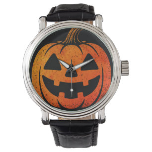Vintage Pumpkin Watch - Halloween der 90er Jahre Armbanduhr