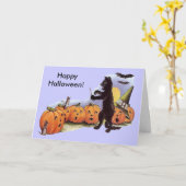 Vintage Pumpkins Singkarte Karte (Gelbe Blume)