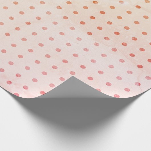 Vintage Punkte Geschenkpapier (Ecke)