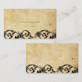 Vintage Punktekarten für die Damaske Platzkarte (Vorne/Hinten)