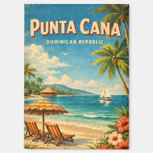 Vintage Punta Cana Dominikanische Republik Rustika Magnet