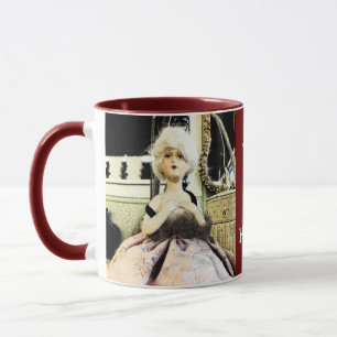 Vintage Puppe - mit allem Herzen Tasse