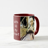 Vintage Puppe - mit allem Herzen Tasse (VorderseiteRechts)