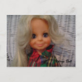 Vintage Puppe - Postkarte (Vorderseite)