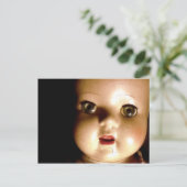 Vintage Puppe Postkarte (Stehend Vorderseite)