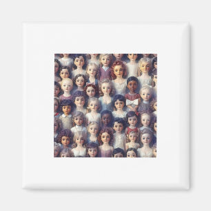 Vintage-Puppen-Aufkleber10  Magnet