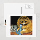 Vintage Puppenkatze Postkarte (Vorne/Hinten)