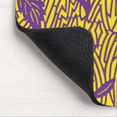 Vintage Purple & Yellow Textile Design Mousepad (Ecke)