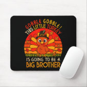 Vintage-Pute wird Big Brother Thanksgiving sein Mousepad (Mit Mouse)