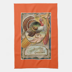 Vintage-Puten-Dankeschön-Gruß Handtuch
