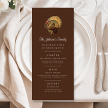 Vintage-Puten-Familien-Thanksgiving-Abendessen