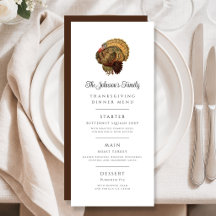 Vintage-Puten-Familien-Thanksgiving-Abendessen