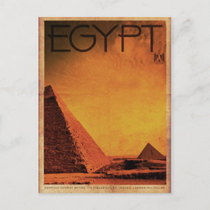 Vintage Pyramiden Ägypten Reisen Postkarte