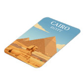 Vintage Pyramiden & Sphinx Kairo Ägypten Magnet (Linke Seite)