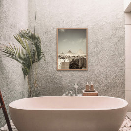 Vintage Pyramiden von Gizeh Downtown Ägypten Poste Poster