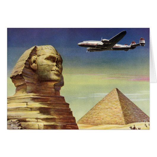 Vintage Pyramids, the Great Sphinx of Giza, Egypt (Vorderseite (Horizontal))