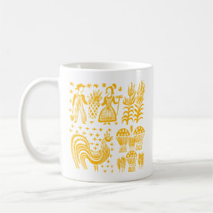 Vintage Pyrex Muster - Butterprint Orange Kaffeetasse