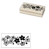 Vintage Pyrex Muster - Frühlingsblüten Gänseblümch Gummistempel (Stempel)
