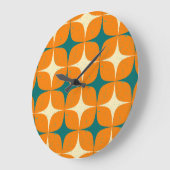 Vintage Quadrate Große Wanduhr (Winkel)