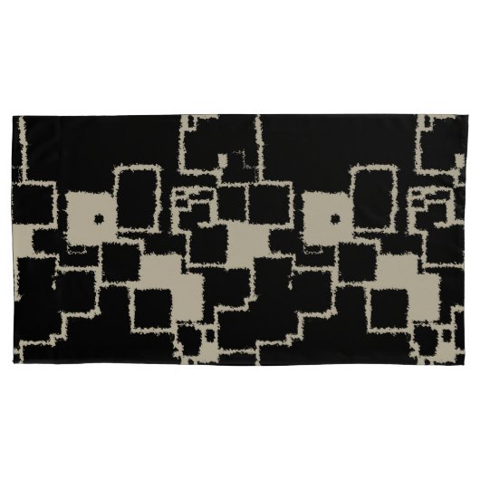 Vintage Quadrate Kissenbezug (Vorderseite-Links)