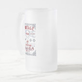 Vintage Qualität Alter Perfektion Geburtstag Mattglas Bierglas (Vorderseite Links)