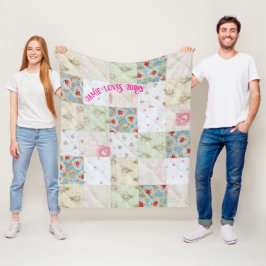 Vintage Qualität anpassen Fleecedecke