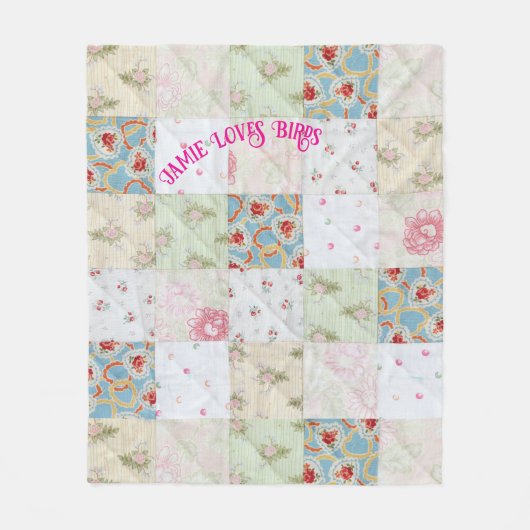 Vintage Qualität anpassen Fleecedecke (Vorderseite)