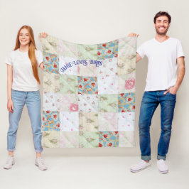 Vintage Qualität anpassen Fleecedecke