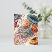 Vintage Qualle Postkarte (Stehend Vorderseite)