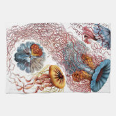 Vintage Qualle von Ernst Haeckel, Discomedusae Geschirrtuch (Horizontal)