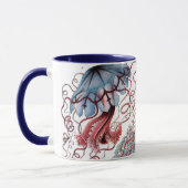 Vintage Qualle von Ernst Haeckel, Discomedusae Tasse (Links)