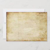 Vintage Quallen-Hochzeits-Einladung Einladung (Rückseite)