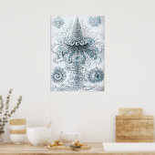 Vintage Quallenillustration Poster (Küche)